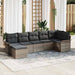 Set de canapele pentru grădină cu pernă 7 pcs Gri Rattan poli - WALTI WALTI