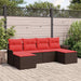 Set de canapele pentru grădină cu pernă 6 pcs Maro Rattan poli - WALTI WALTI
