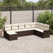 Set de canapele pentru grădină cu pernă 8 pcs Maro Rattan poli - WALTI WALTI