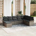 Set de canapele pentru grădină cu pernă 8 pcs Gri Rattan poli - WALTI WALTI