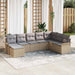Set de canapele pentru grădină cu pernă 8 pcs Bej Rattan poli - WALTI WALTI