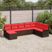 Set de canapele pentru grădină cu pernă 8 pcs Bej Rattan poli - WALTI WALTI