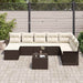 Set de canapele pentru grădină cu pernă 9 pcs Gri Rattan poli - WALTI WALTI