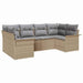 Set de canapele pentru grădină cu pernă 6 pcs Bej Rattan poli - WALTI WALTI