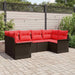 Set de canapele pentru grădină 6 pcs Maro Rattan poli - WALTI WALTI