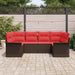 Set de canapele pentru grădină 6 pcs Maro Rattan poli - WALTI WALTI