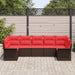 Set de canapele pentru grădină 7 pcs Maro Rattan poli - WALTI WALTI