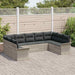 Set de canapele pentru grădină 9 pcs Gri deschis Rattan poli - WALTI WALTI