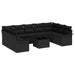 Set de canapele pentru grădină cu pernă 10 pcs Bej Rattan poli - WALTI WALTI