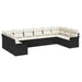 Set de canapele pentru grădină 10 pcs Negru Rattan poli - WALTI WALTI