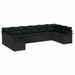 Set de canapele pentru grădină 10 pcs Negru Rattan poli - WALTI WALTI