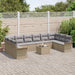Set de canapele pentru grădină 11 pcs Negru Rattan poli - WALTI WALTI