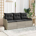 Set de canapele pentru grădină 3 pcs Gri deschis Rattan poli - WALTI WALTI