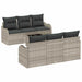 Set de canapele pentru grădină 7 pcs Gri deschis, Gri închis - WALTI WALTI