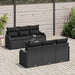 Set de canapele pentru grădină 7 pcs Negru 55 x 55 x 37 cm - WALTI WALTI