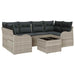 Set de canapele pentru grădină 7 pcs Gri deschis și gri închis - WALTI WALTI