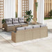 Set de canapele pentru grădină 8 pcs Bej, Gri 55 x 55 x 37 cm - WALTI WALTI