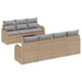 Set de canapele pentru grădină 8 pcs Bej, Gri 55 x 55 x 37 cm - WALTI WALTI