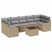 Set de canapele pentru grădină 8 pcs Bej, Gri 55 x 55 x 37 cm - WALTI WALTI