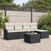 Set de canapele pentru grădină cu pernă 6 pcs Maro Rattan poli - WALTI WALTI