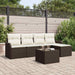 Set de canapele pentru grădină cu pernă 6 pcs Gri Rattan poli - WALTI WALTI