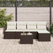 Set de canapele pentru grădină cu pernă 6 pcs Gri Rattan poli - WALTI WALTI