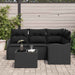 Set de canapele pentru grădină cu pernă 5 pcs Bej Rattan poli - WALTI WALTI