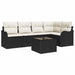 Set de canapele pentru grădină cu pernă 6 pcs Maro Rattan poli - WALTI WALTI