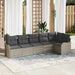 Set de canapele pentru grădină 6 pcs Gri deschis Rattan poli - WALTI WALTI