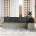 Set de canapele pentru grădină 6 pcs Gri deschis Rattan poli - WALTI WALTI