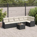 Set de canapele pentru grădină cu pernă 7 pcs Maro Rattan poli - WALTI WALTI