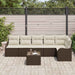 Set de canapele pentru grădină cu pernă 7 pcs Gri Rattan poli - WALTI WALTI