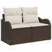 Set de canapele pentru grădină cu pernă 7 pcs Gri Rattan poli - WALTI WALTI