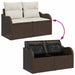 Set de canapele pentru grădină cu pernă 7 pcs Gri Rattan poli - WALTI WALTI
