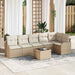 Set de canapele pentru grădină cu pernă 7 pcs Maro Rattan poli - WALTI WALTI