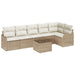 Set de canapele pentru grădină cu pernă 7 pcs Maro Rattan poli - WALTI WALTI