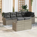 Set de canapele pentru grădină 7 pcs Gri deschis Rattan poli - WALTI WALTI