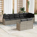 Set de canapele pentru grădină 8 pcs Gri deschis Rattan poli - WALTI WALTI