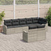 Set de canapele pentru grădină 8 pcs Gri deschis Rattan poli - WALTI WALTI