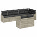 Set de canapele pentru grădină 8 pcs Gri deschis Rattan poli - WALTI WALTI