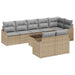 Set de canapele pentru grădină 9 pcs bej și gri deschis - WALTI WALTI