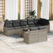 Set de canapele pentru grădină 9 pcs Gri deschis Rattan poli - WALTI WALTI