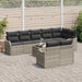 Set de canapele pentru grădină 9 pcs Gri deschis Rattan poli - WALTI WALTI