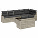Set de canapele pentru grădină 9 pcs Gri deschis Rattan poli - WALTI WALTI