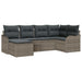 Set de canapele pentru grădină cu pernă 6 pcs Gri Rattan poli - WALTI WALTI