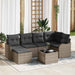 Set de canapele pentru grădină cu pernă 7 pcs Gri Rattan poli - WALTI WALTI