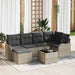 Set de canapele pentru grădină 7 pcs Gri deschis Rattan poli - WALTI WALTI