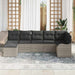 Set de canapele pentru grădină 7 pcs Gri deschis Rattan poli - WALTI WALTI