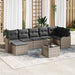 Set de canapele pentru grădină cu pernă 8 pcs Gri Rattan poli - WALTI WALTI