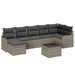 Set de canapele pentru grădină cu pernă 8 pcs Gri Rattan poli - WALTI WALTI